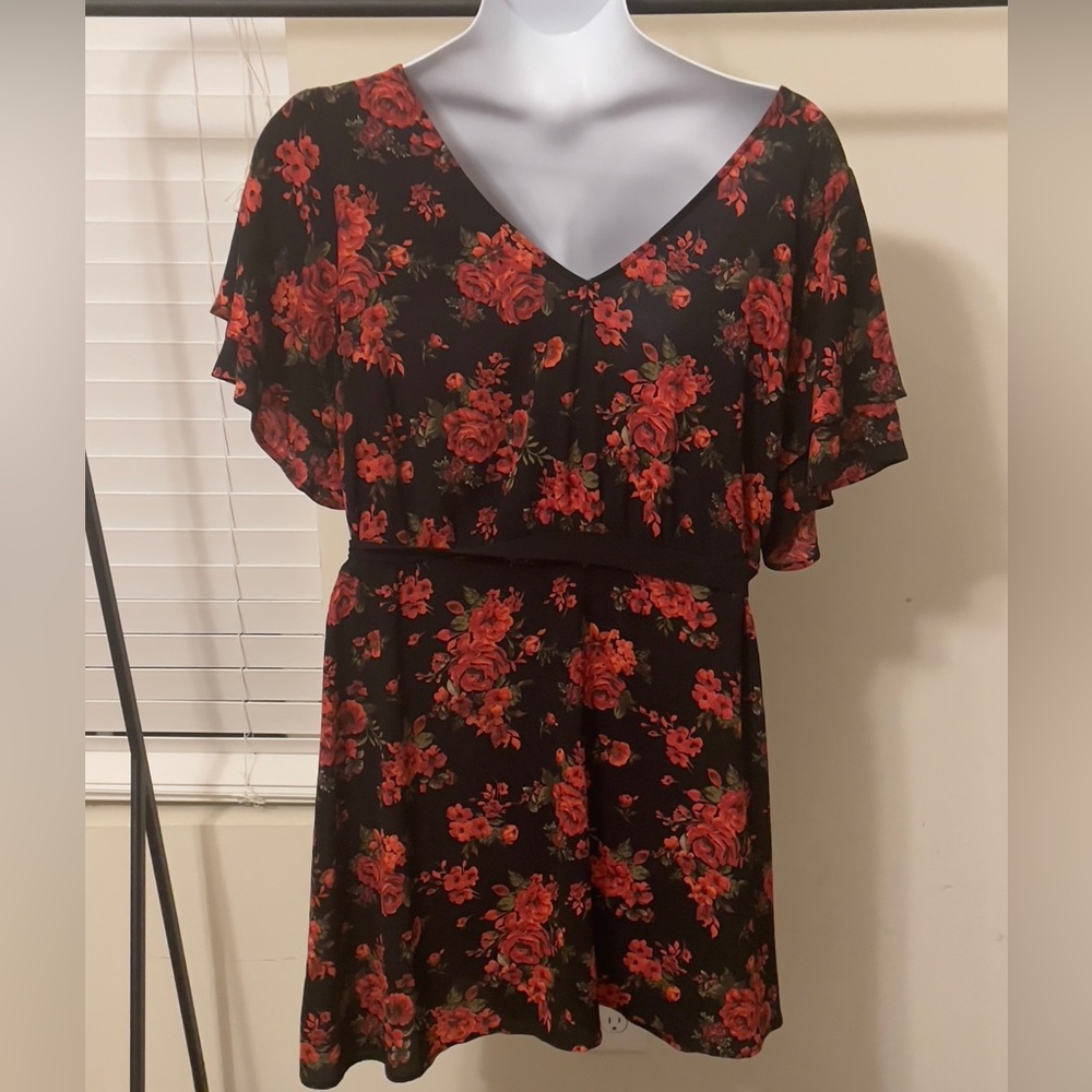 Red and black forever 21+ mini dress